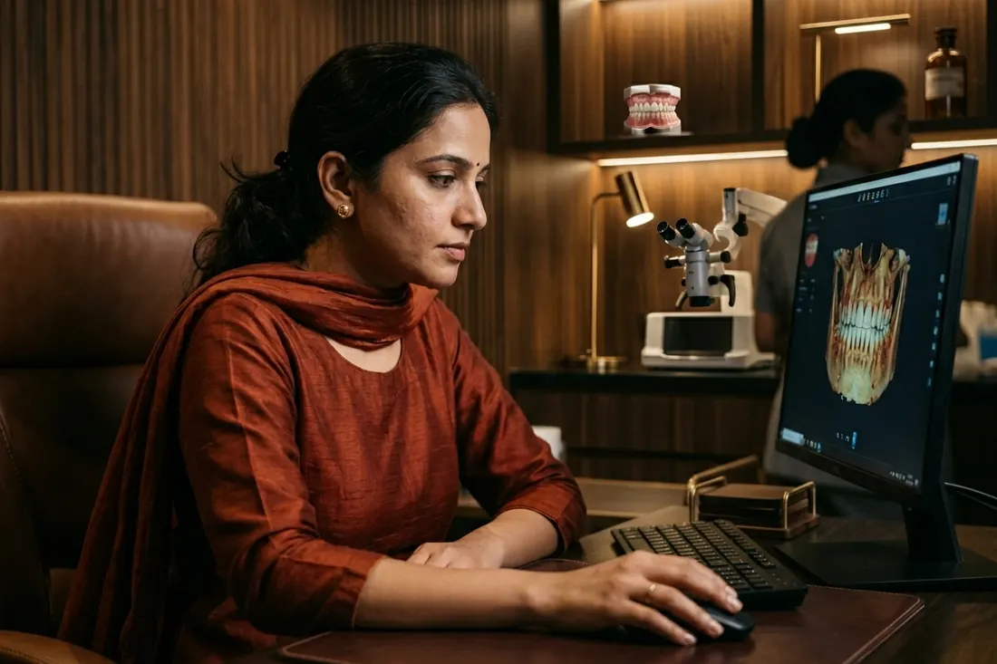 Dr. Keerthi at work