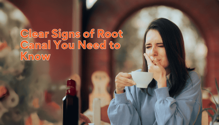 Signs of root canal